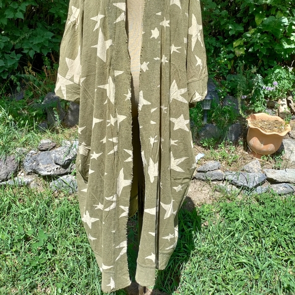 Cottagecore Star Gazer Duster - Vintage Olive - Picture 2 of 5